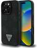 Telefoniümbris Guess Grained Hot Stamp Peony Triangle Logo MagSafe, Apple iPhone 16 Pro, must