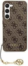 Telefoniümbris Guess 4G Charms Collection GUHCS24SGF4GBR, Samsung Galaxy S24, pruun