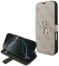 Telefoniümbris Guess Book 4G Metal Logo GUBKP17L4GMGPI, Apple iPhone 17 Pro, roosa