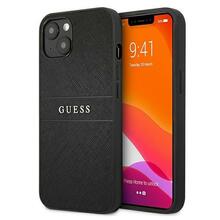 Telefoniümbris Guess GUHCP13SPSASBBK Saffiano Stripe, Apple iPhone 13 Mini, must