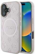 Telefoniümbris Guess Saffiano Peony Classic Logo MagSafe GUHMP16SPSAPSMEP, Apple iPhone 16, roosa