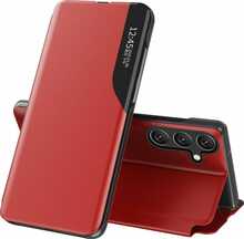 Telefoniümbris Hurtel Eco Leather View Case elegant, Samsung Galaxy A26, punane