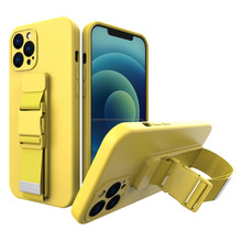Telefoniümbris Hurtel Rope case, Samsung Galaxy S21 5G, kollane