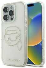 Telefoniümbris Karl Lagerfeld KLHCP16XHKHDCELT, Apple iPhone 16 Pro Max 6.9, läbipaistev IML Rhinestones Karl Head