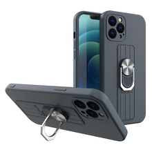Silikoonümbris Hurtel Ring Case, Samsung Galaxy S21+ 5G, tumesinine