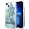 Telefoniümbris Guess GUHCP13MLFLSN Flower Liquid Glitter, Apple iPhone 13 6.1, roheline