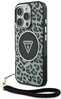 Telefoniümbris Guess HC IML Leopard Triangle, Apple iPhone 16 Pro, MagSafe, must