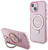 Telefoniümbris Guess Ring Stand Script Glitter GUHMP15MHRSGSP, Apple iPhone 15 Plus, roosa