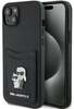 Telefoniümbris Karl Lagerfeld Saffiano Cardslot KLHCP15SSAPKCNPK, Apple iPhone 15, must