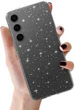 Telefoniümbris Crystal Glitter TOPT, Samsung Galaxy S24 FE, hõbe
