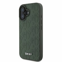 Telefoniümbris DKNY PU Leather Grid Pattern Magsafe, Apple iPhone 16, roheline