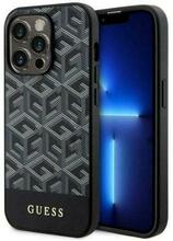 Telefoniümbris Guess GUHMP14XHGCFSEK GCube Stripes MagSafe, Apple iPhone 14 Pro Max, must