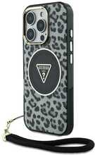 Telefoniümbris Guess HC IML Leopard Triangle, Apple iPhone 16 Pro, MagSafe, must