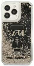 Telefoniümbris Karl Lagerfeld Liquid Glitter Gatsby KLHCP13LLGGKBK, Apple iPhone 13 Pro, must