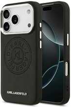 Karl Lagerfeld Point & Metal Logo MagSafe ümbris, Apple iPhone 17 Pro, must