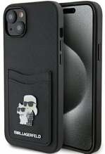 Telefoniümbris Karl Lagerfeld Saffiano Cardslot KLHCP15SSAPKCNPK, Apple iPhone 15, must