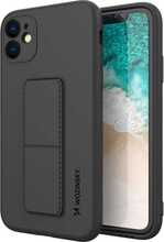 Wozinsky Kickstand silikoonümbris, Samsung Galaxy A32 4G, must
