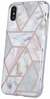Telefoniümbris Geometric Marble Case Fusion Accessories, Apple iPhone 12 Pro Max, roosa