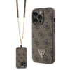 Telefoniümbris Guess Crossbody 4G Metal Logo GUHCP13LP4TDSCPW, Apple iPhone 13 Pro/13, pruun
