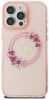 Telefoniümbris Guess IML Flowers Wreath MagSafe, Apple iPhone 16, roosa
