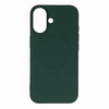 Telefoniümbris Hurtel Liquid Silicone Case MagSafe, Apple iPhone 16, tume roheline