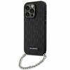 Telefoniümbris Karl Lagerfeld Saffiano Monogram Chain KLHCP14LSACKLHPK, Apple iPhone 14 Pro, must