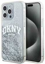 Telefoniümbris DKNY Liquid Glitter Big Logo DKHCP15LLBNAET, Apple iPhone 15 Pro, valge