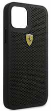 Telefoniümbris Ferrari FESPEHCP12LBK On Track Perforated, Apple iPhone 12 Pro Max, must