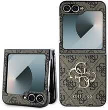 Telefoniümbris Guess PU 4G Metal Logo GUHCZZF64GMGBR, Samsung Galaxy Z Flip 6, pruun