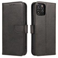 Telefoniümbris Hurtel Magnet Case klapiga ja alusega, OnePlus Nord N20 5G, must