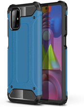 Telefoniümbris Hybrid Armor Case Tough Rugged, Samsung Galaxy M51, sinine
