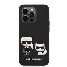 Telefoniümbris Karl Lagerfeld KLHMP14LSSKCK Liquid Silicone MagSafe, Apple iPhone 14 Pro, must