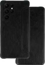 TOPT Razor Leather Book ümbris, Xiaomi Redmi Note 12 5G/Poco X5, must