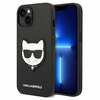 Telefoniümbris Karl Lagerfeld KLHCP14MSAPCHK Saffiano Choupette Head Patch, Apple iPhone 14 Plus, must