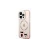 Telefoniümbris Karl Lagerfeld KLHMP14LHKCP Karl & Choupette Aluminium MagSafe, Apple iPhone 14 Pro, roosa