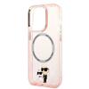 Telefoniümbris Karl Lagerfeld KLHMP14XHNKCIP Iconic Karl&Choupette MagSafe, Apple iPhone 14 Pro Max, roosa