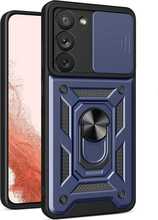 Hybrid Armor Camshield telefoniümbris, Hurtel, Samsung Galaxy S23+, sinine