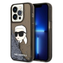 Telefoniümbris Karl Lagerfeld KLHCP14LLNKHCK Glitter NFT Karl Head, Apple iPhone 14 Pro, must