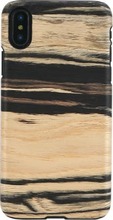 Telefoniümbris Man&Wood, Apple iPhone X/XS, valge eebenipuu must