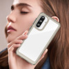Telefoniümbris Hurtel Outer Space poolläbipaistev, Samsung Galaxy A56, must
