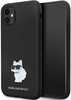 Karl Lagerfeld Silicone C Metal Pin KLHCN61SMHCNPK ümbris, Apple iPhone 11/XR, must