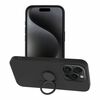 Telefoniümbris OEM Silicone Ring Case, Apple iPhone 15 Pro, must
