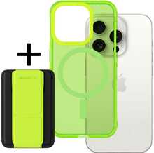 Telefoniümbris Amazing Thing Titan Pro Neon Mag Wallet IP156.1PTWGN, Apple iPhone 15 Pro, roheline, alusega