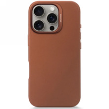 Telefoniümbris Decoded Leather Backcover, Apple iPhone 16 Pro, pruun