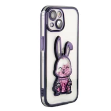 iLike Silicone ümbris Print Desire Rabbit, Apple iPhone 15, lilla