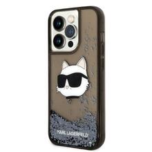Telefoniümbris Karl Lagerfeld Glitter Choupette Patch KLHCP14XLNCHCK, Apple iPhone 14 Pro Max, must