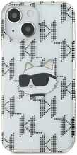 Karl Lagerfeld IML Choupette Head & Monogram ümbris KLHCP15SHKLPCHT, Apple iPhone 13/14/15, läbipaistev