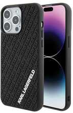 Telefoniümbris Karl Lagerfeld KLHCP15X3DMKRLK 3D Rubber Multi Logo, Apple iPhone 15 Pro Max, must