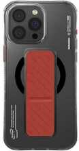 Telefoniümbris Skinarma Axon, Apple iPhone 16 Pro 6.3, Magnetic Charging + Grip Stand, must
