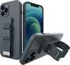 Telefoniümbris Hurtel Rope rihmaga, Xiaomi Redmi 10, tumesinine
